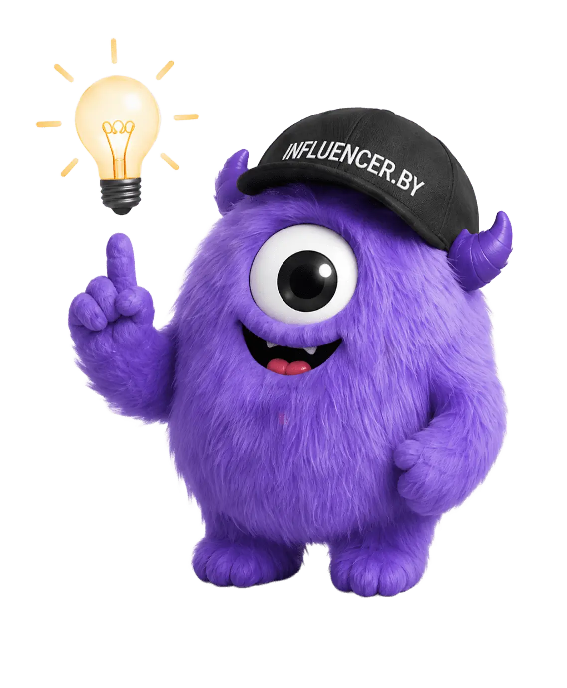 Маскот Influencer.by в хиро-секции